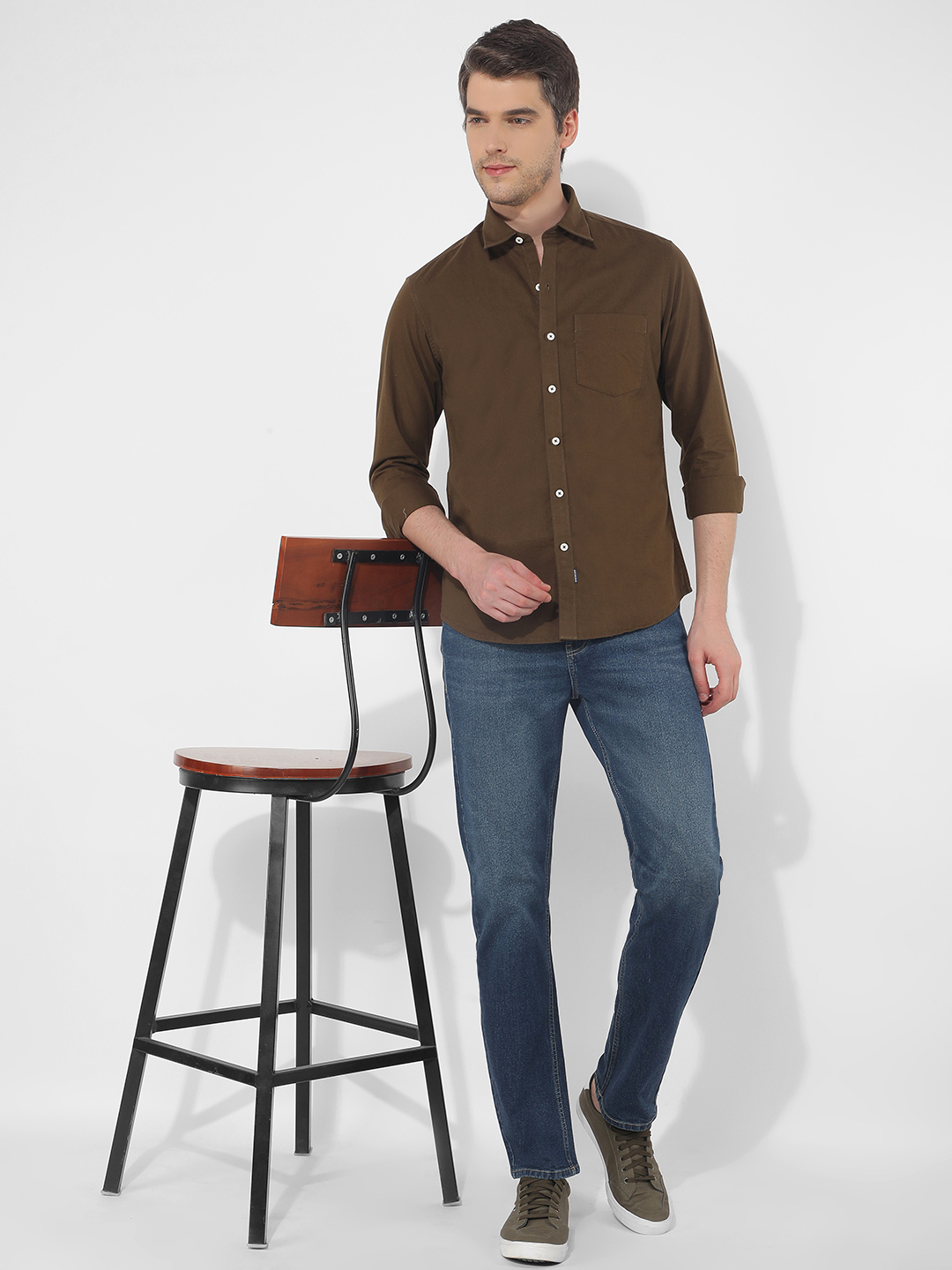Numero Uno Men Solid Blue Jeans